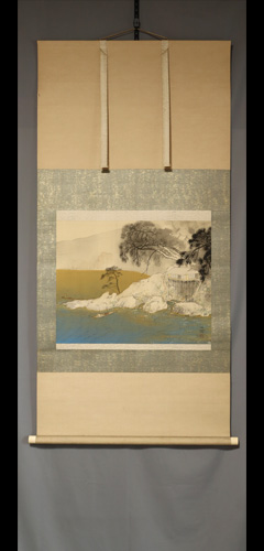 野田 九浦 (のだ きゅうほ)「栗嶋雨情」(東京) | 掛け軸・日本画の販売