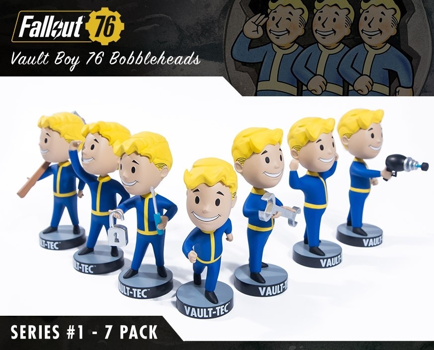 Fallout 76』海外ストアで7種のVault-boyボブルヘッドが発売開始！個別