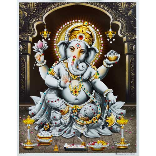 ガネーシャ神ポスター | ガネーシャ神と開運グッズ
