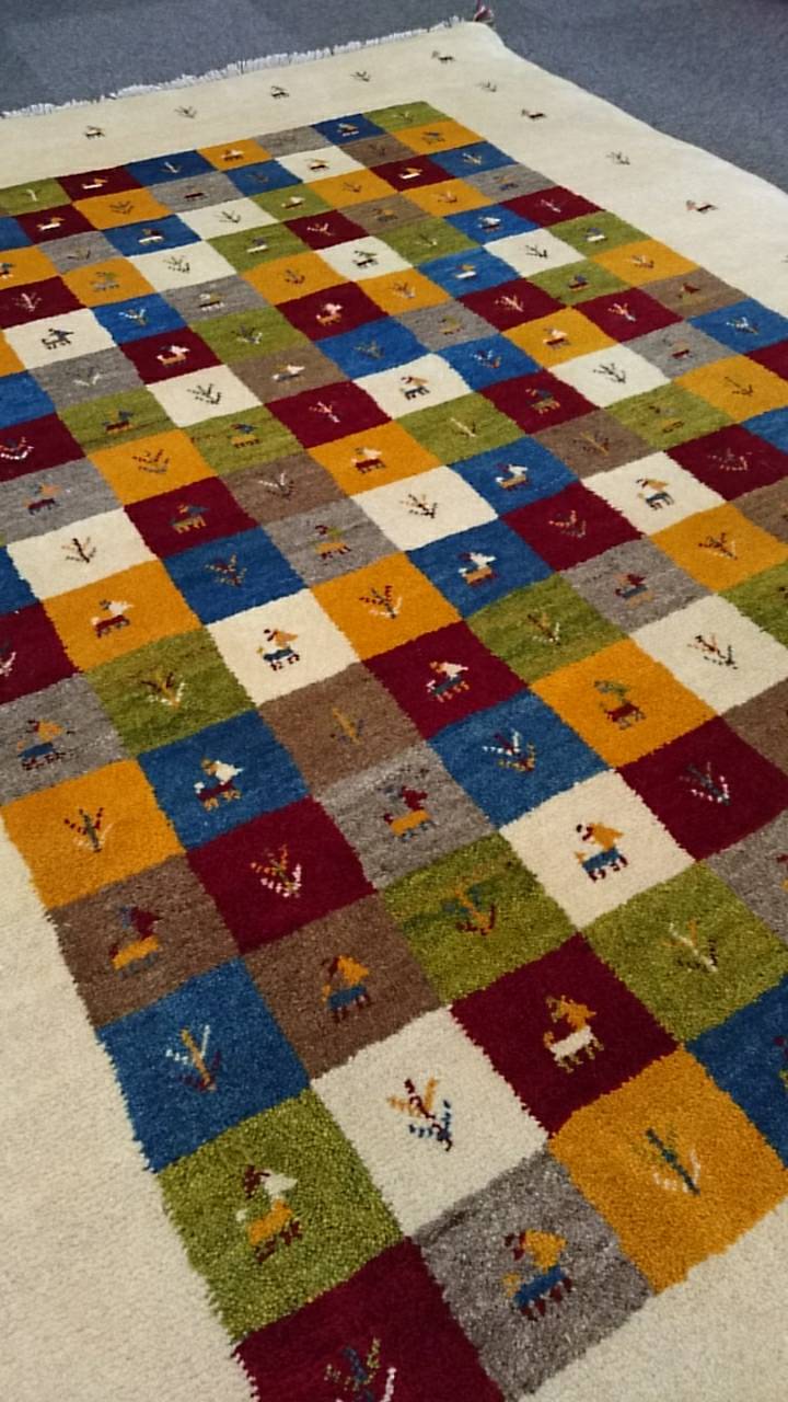 GA8044 ギャベ 手織り ペルシャ絨毯 162×210 | じゅうたん売場