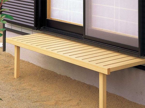 濡れ縁 壁付けタイプ・独立タイプ （ウッドデッキ） | 外構工事の