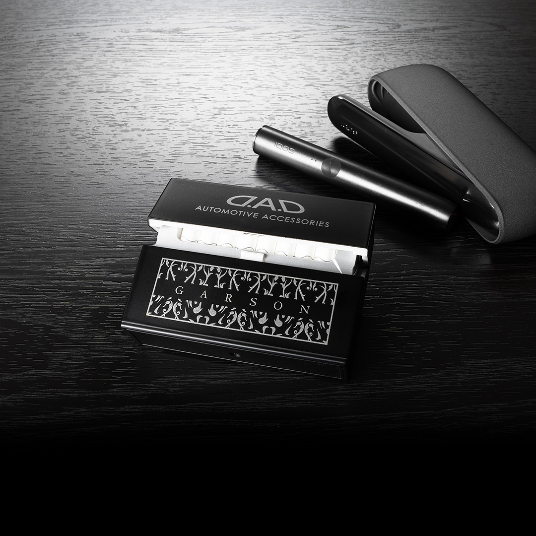 D.A.D アイコス ヒートスティック ハードケース アラベスク シルバー