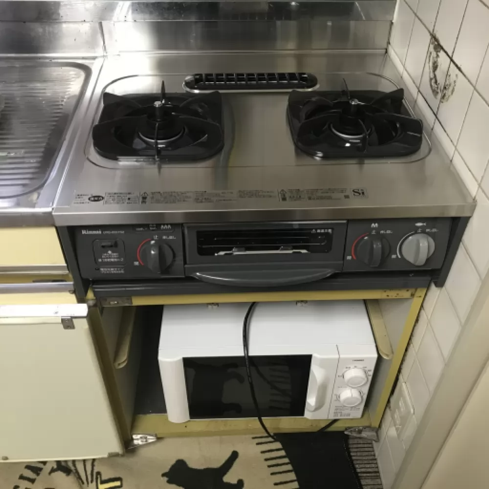 リンナイURG-655→リンナイURG-655TS2-L/R｜文京区のガスコンロ交換