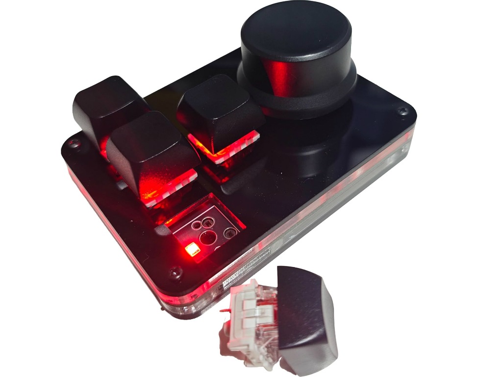 コントローラノブ付きショートカットキー、XYZA「TinyKeyBoard5」発売