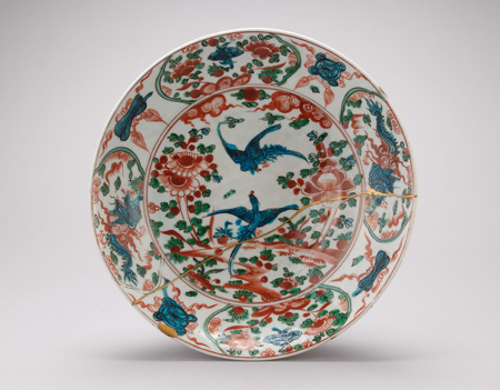 五彩花鳥文盤 ごさい かちょうもん ばん – 石井コレクション