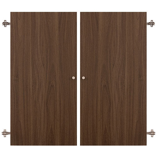 シンプル木製ラック追加扉 幅44 幅90cm 本棚 ラック 棚板 付属品