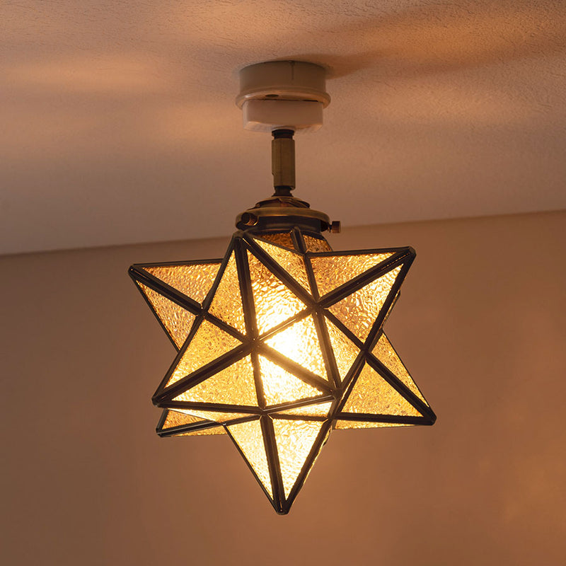 シーリングライト 1灯 星型 照明 ライト おしゃれ ぼん家具 LIT000098
