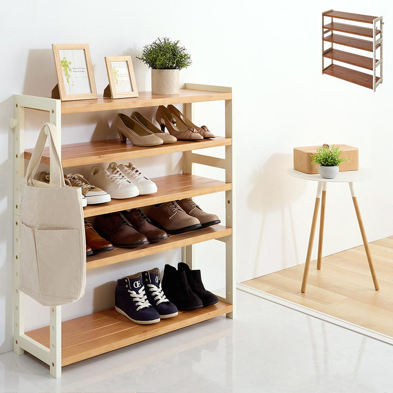 シューズラック 5段 幅85cm 玄関収納 おしゃれ ぼん家具 SBX100800