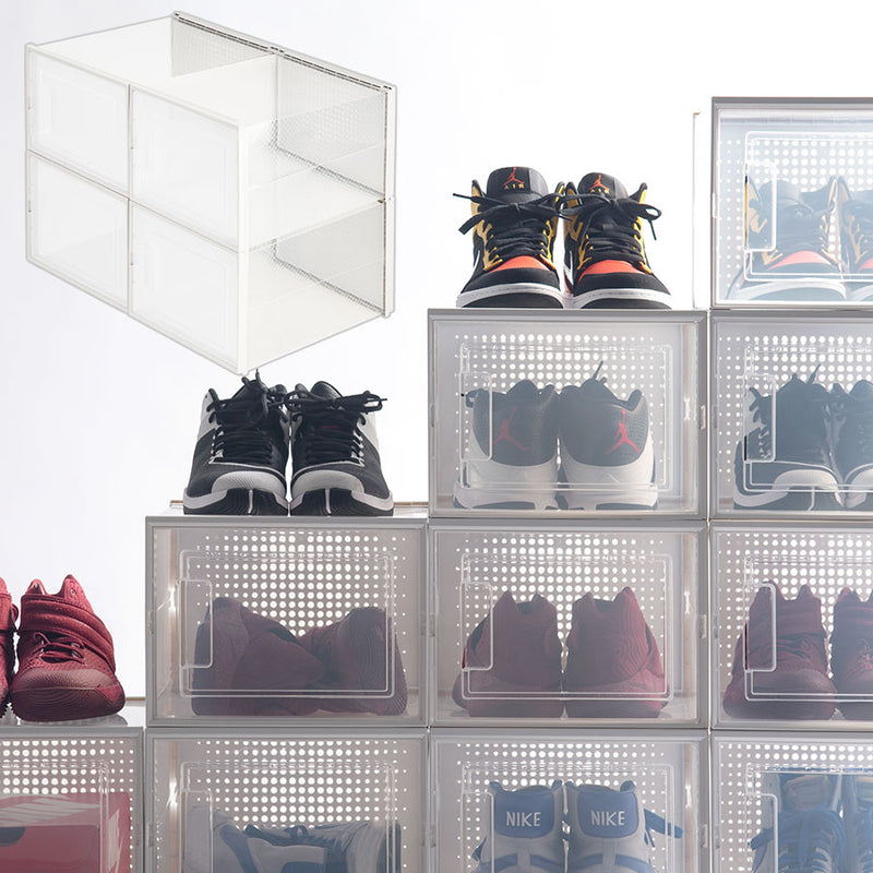 シューズボックス Lサイズ 4個セット 玄関収納 シューズラック