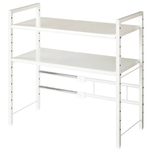 伸縮キッチンラック 2段 キッチン収納 キッチンラック おしゃれ ぼん