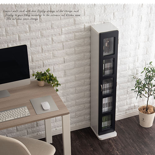 DVDラック キャビネット ガラス扉キャビネット おしゃれ ぼん家具