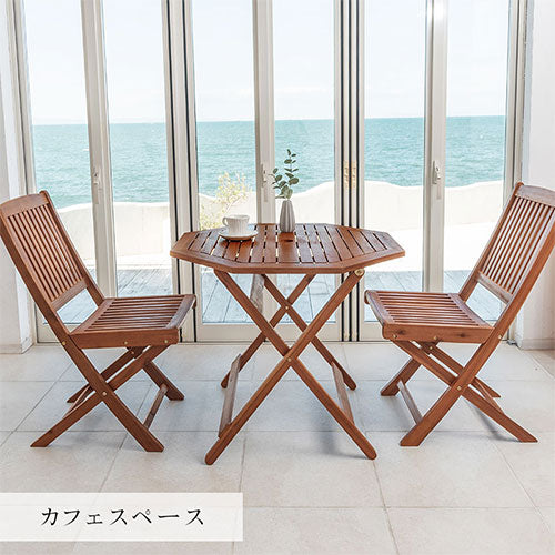 天然木ガーデン チェア 2脚セット ガーデンファニチャー ガーデン