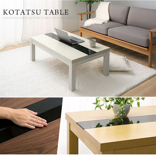 モダンこたつ 105×60cm テーブル こたつ おしゃれ ぼん家具 TBLUA0190