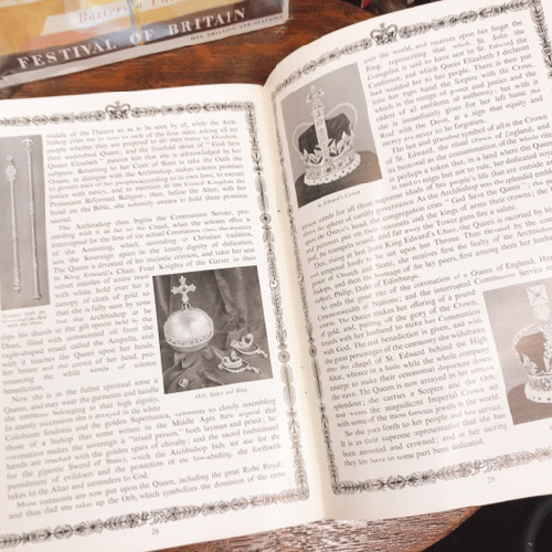 VINTAGE BOOK 1953年 エリザベス女王戴冠記念冊子｜「GENIO ANTICA