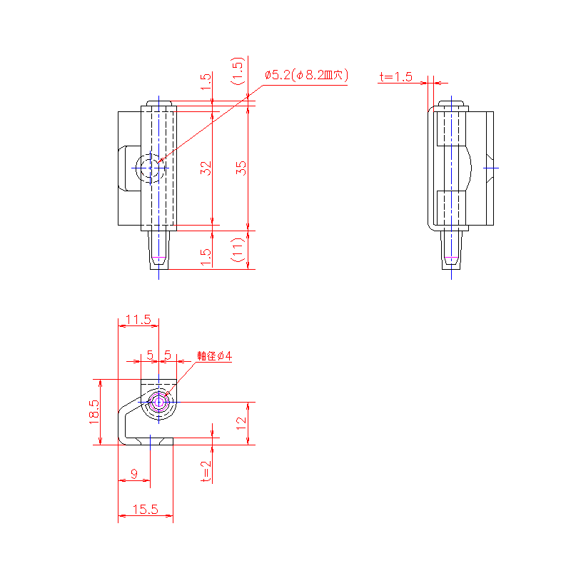 B-368 | 特殊蝶番・裏蝶番 | ジョー・プリンス竹下株式会社