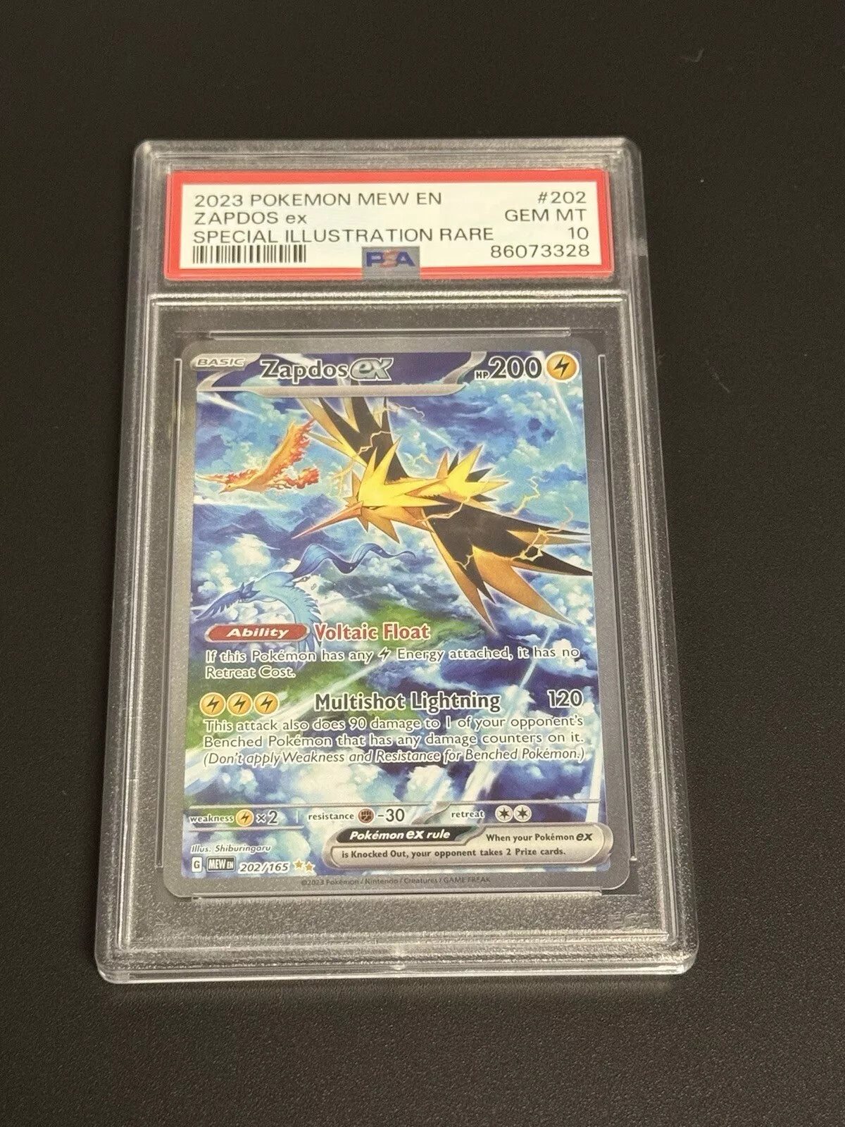 Zapdos EX #202/165 Scarlet and Violet 151 HOLO Rare PSA 10 – Geeky