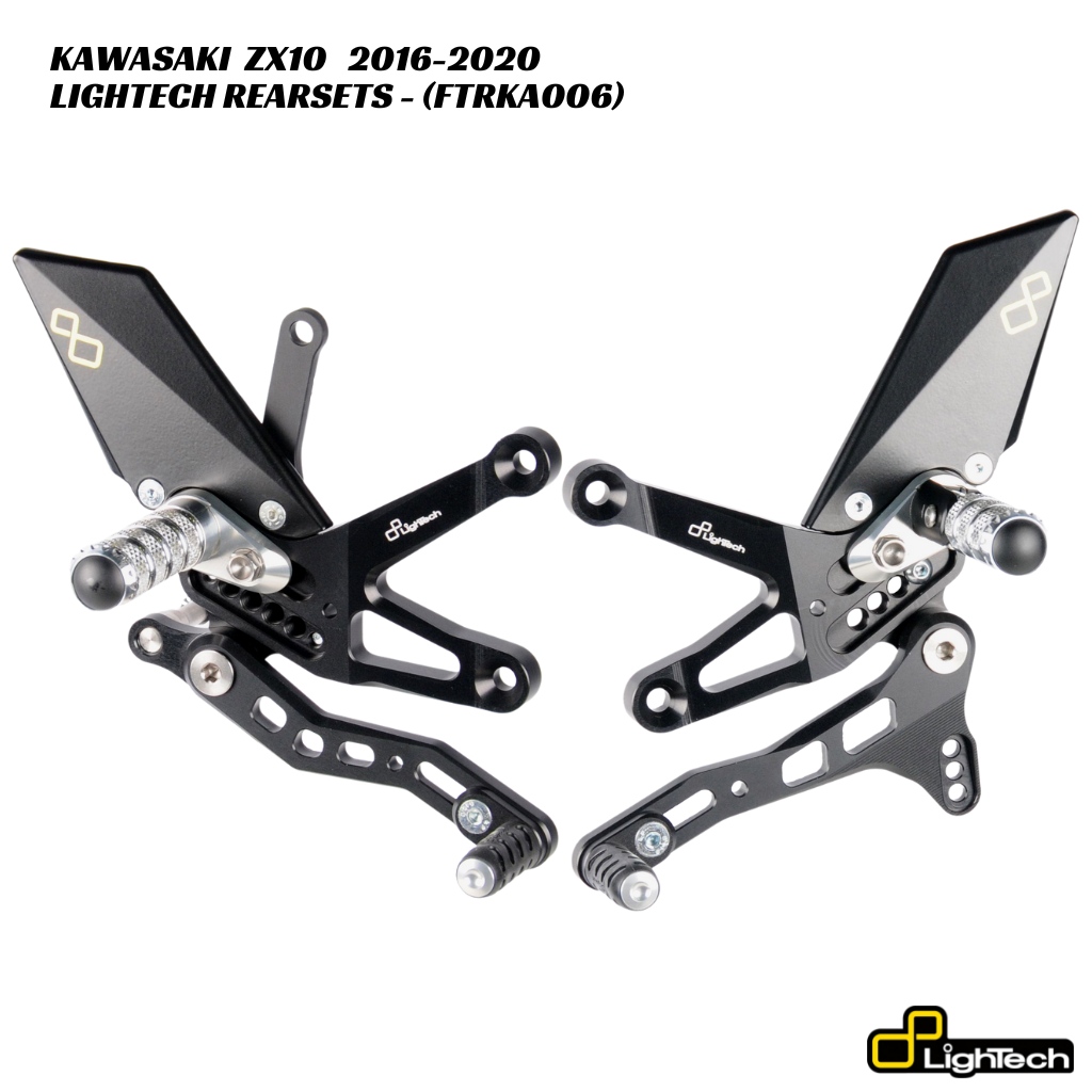 LighTech Adjustable Rearsets FTRKA006 - Kawasaki ZX10 2016-2020