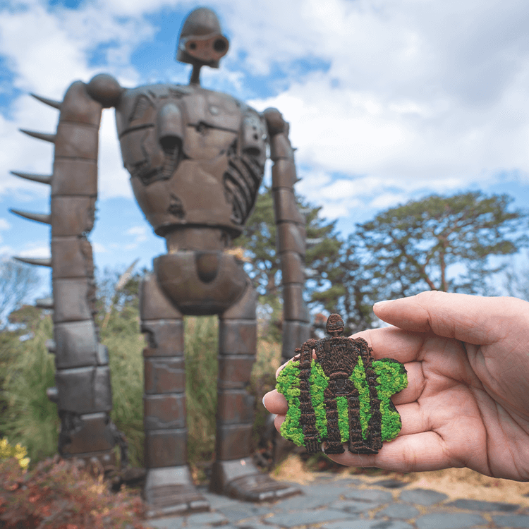 ジブリ美術館オリジナル 刺繍ブローチ 「屋上ロボット兵」｜三鷹の森