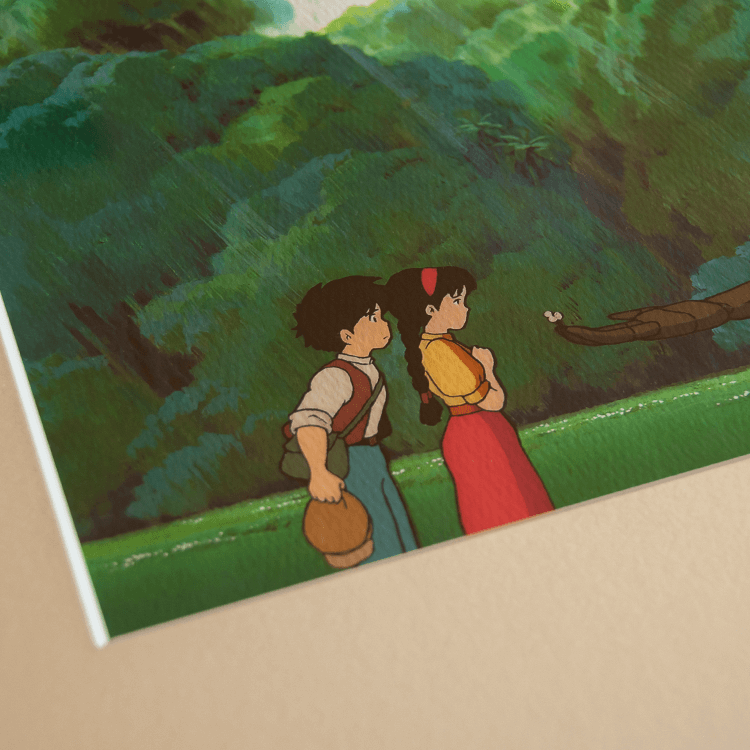 ART OF GHIBLI 天空の城ラピュタ アートフレーム 「手向けの花」｜三鷹