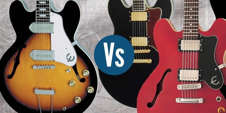 Epiphone ES-335 vs Casino vs Sheraton - GigGear