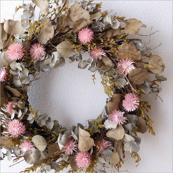 リース 玄関 飾り ナチュラル おしゃれ 壁掛け かわいい プリザーブド