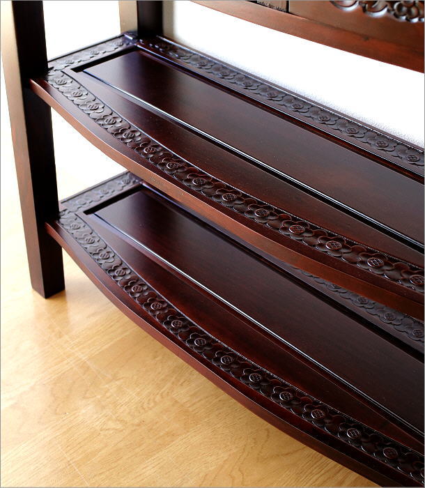 アンティーク 家具 棚 シェルフ コンソールテーブル 電話台 サイド