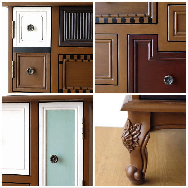 チェスト 木製 おしゃれ アンティーク レトロ 収納家具 リビング収納