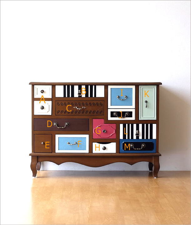 チェスト 木製 おしゃれ アンティーク レトロ 収納家具 リビング収納