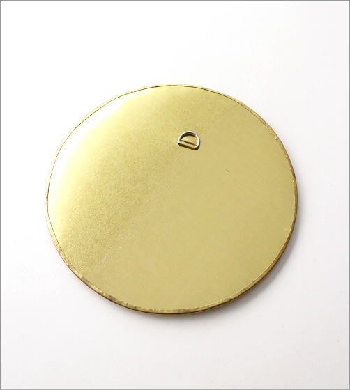 鏡 壁掛けミラー おしゃれ 真鍮 アンティーク レトロ ゴールド