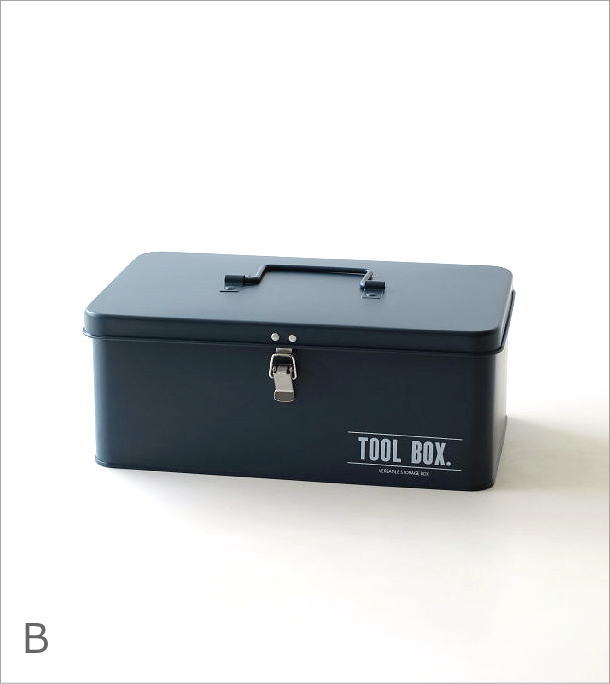 ツールボックス 小物入れ ふた付き ボックス おしゃれ スチール缶 工具