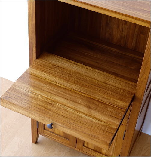 レンジ台 チーク 無垢材 天然木 木製 幅60 奥行40 チークレンジ台