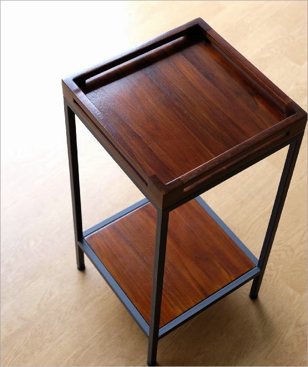 花台 木製 フラワースタンド 玄関 室内 屋内 天然木 無垢材 サイド