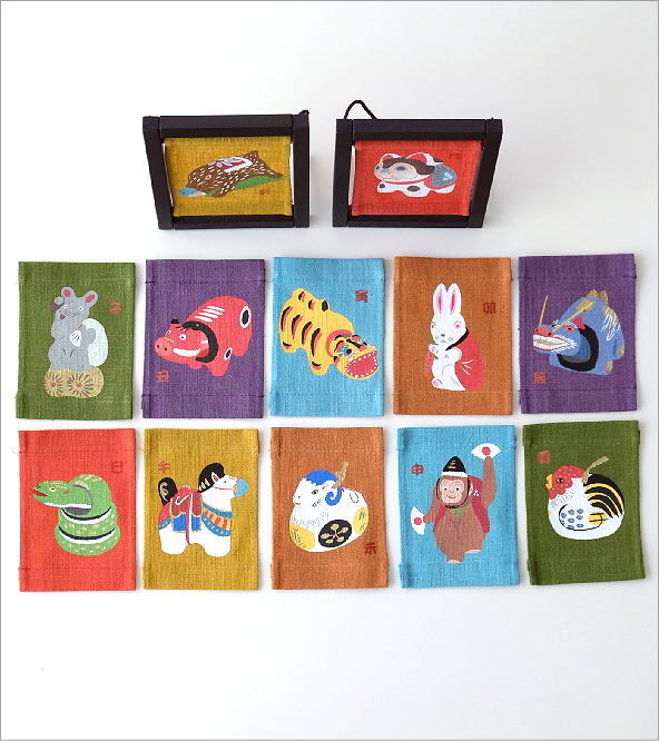 十二支 置物 オブジェ 飾り 正月飾り おしゃれ 額 フレーム 干支 卓上