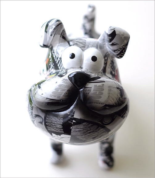 貯金箱 おしゃれ 陶器 犬 いぬ ドッグ オブジェ 置物 かわいい 動物