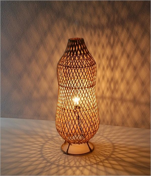 スタンドランプ おしゃれ ランプ 照明 ラタン フロアランプ アジアン