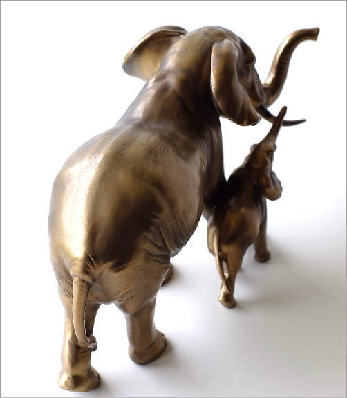 ゾウ 置物 オブジェ おしゃれ ぞう 象 エスニック ゴールド