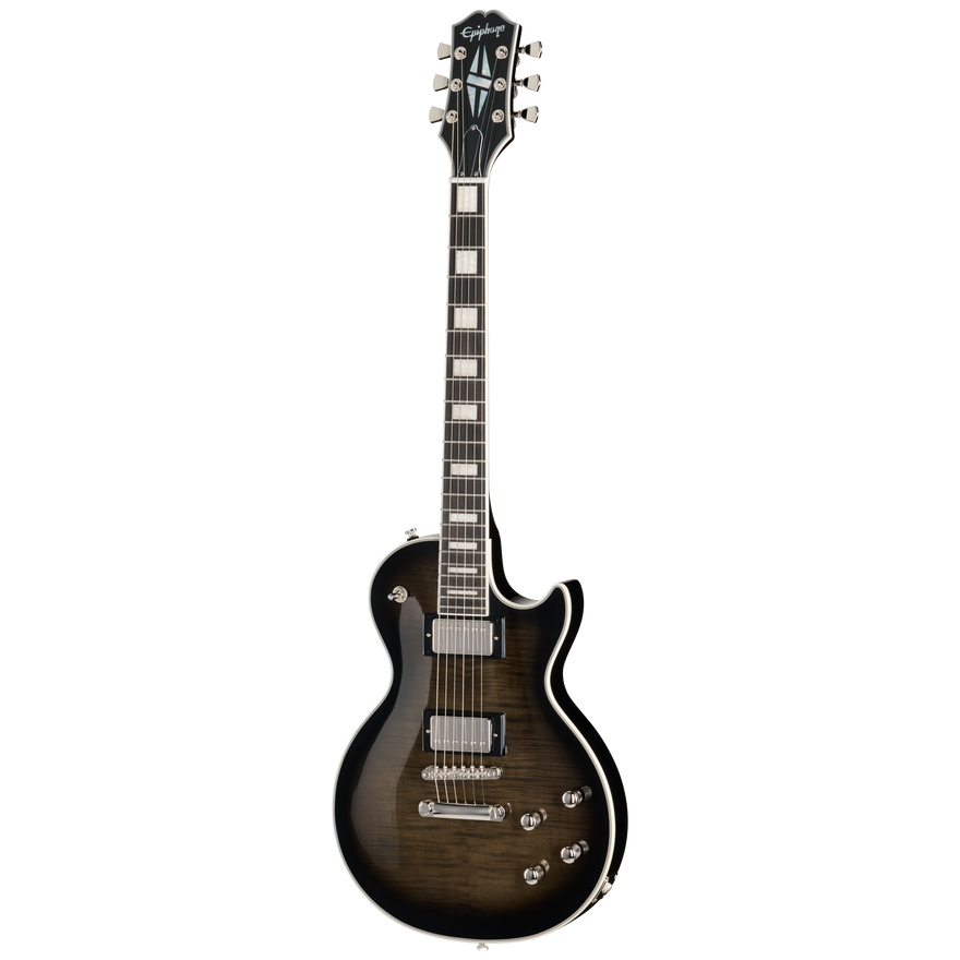 Epiphone Les Paul Custom Modern Figured, Translucent Ebony Burst