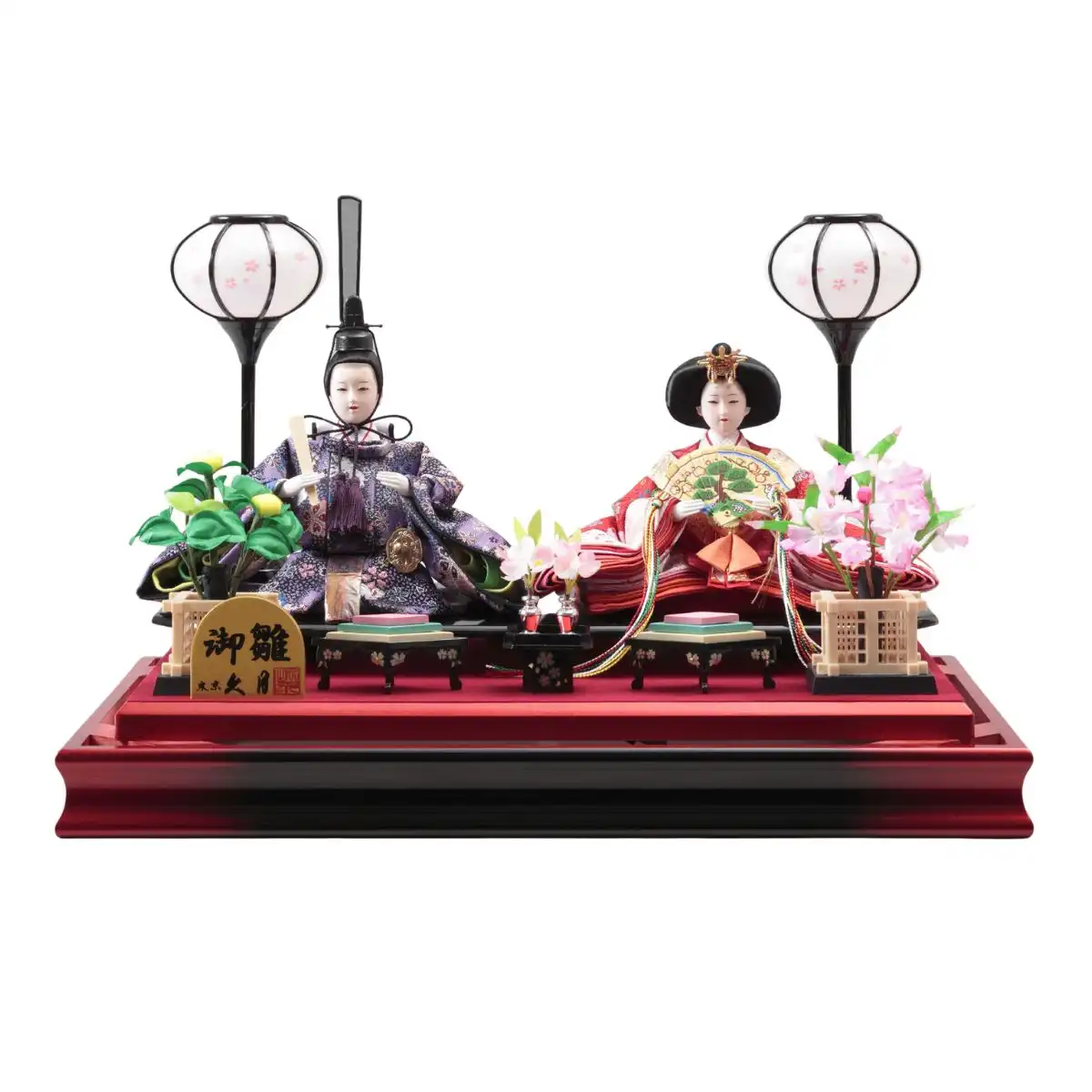 久月 雛人形 衣裳着親王ガラスケース飾り｜ギフトプラザオンライン