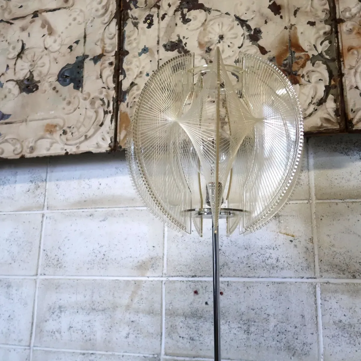 ミッドセンチュリー ストリングスシェード フロアランプ ｜ glow ANTIQUES