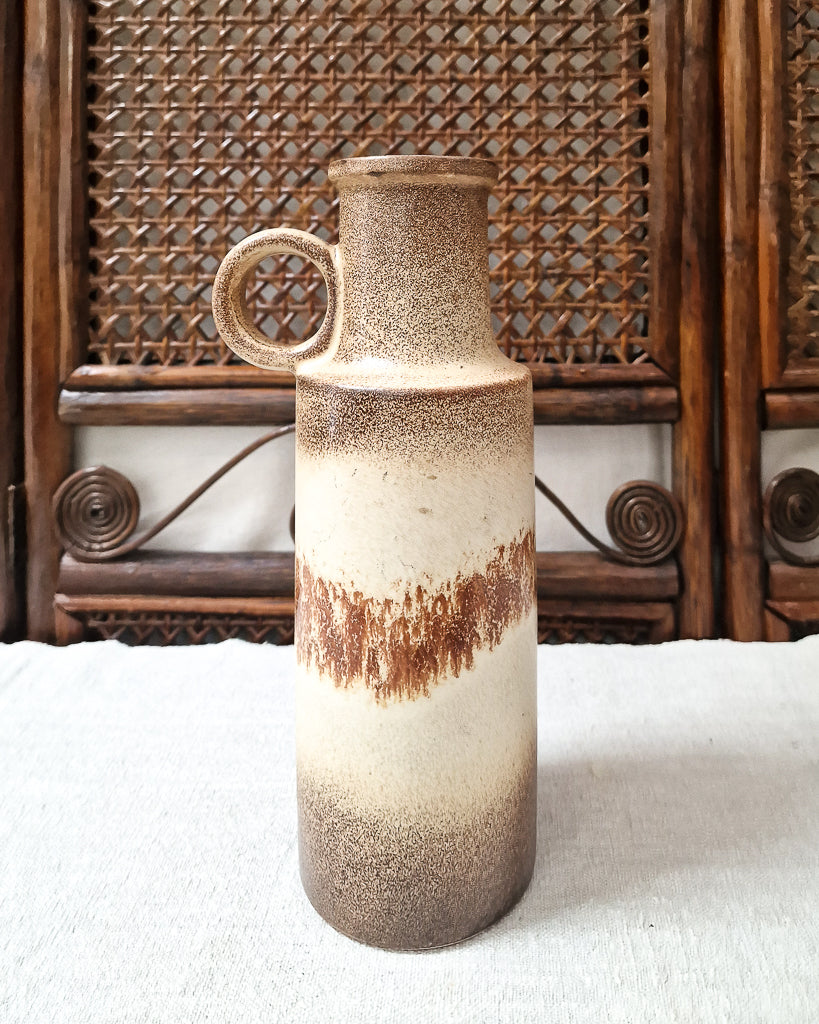 Mid Century Brutalist German Studio Pottery Fat Lava Vase – Gruffertys
