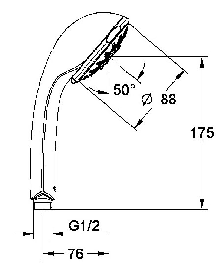 リレクサファイブシャワーヘッド｜製品情報｜GROHE(グローエ