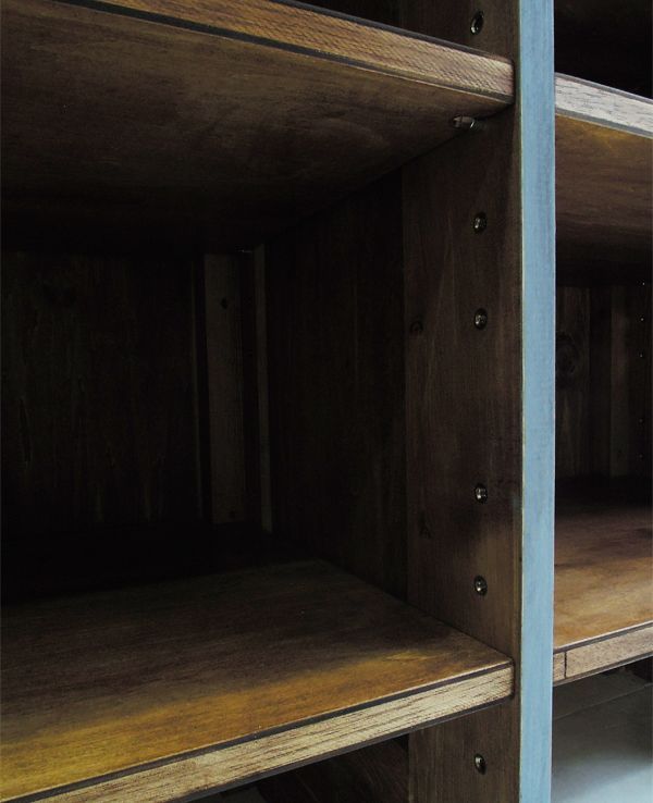 シャビーグレーの美容室向けレセプションカウンターをオーダーメイド＠東京