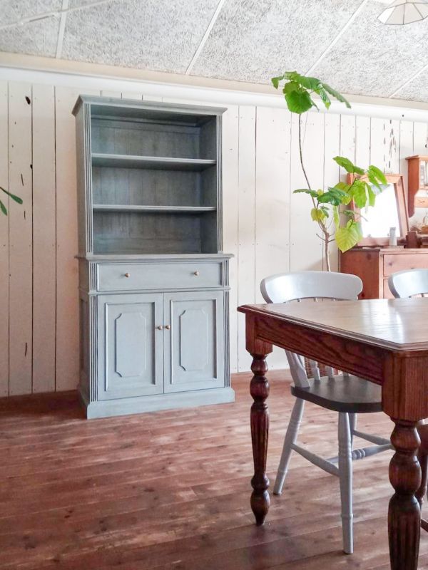 フランスアンティーク調カップボード（食器棚）のオーダーメイドW900