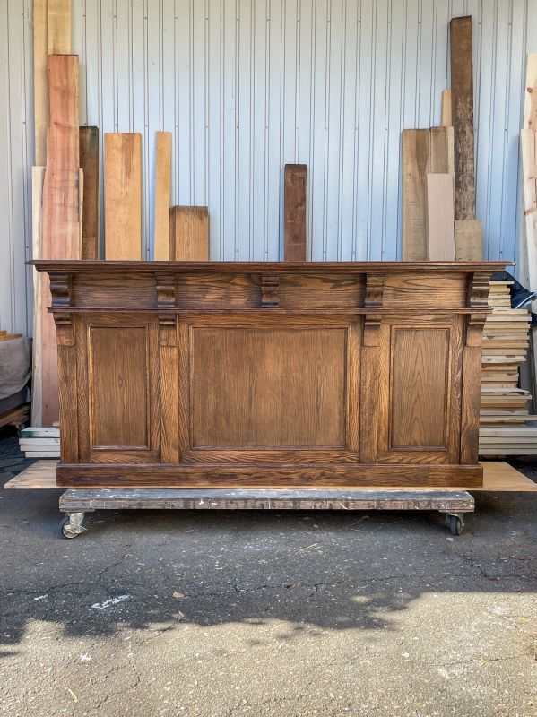 店舗向け高級感のあるアンティーク受付カウンターテーブルW1700@大阪