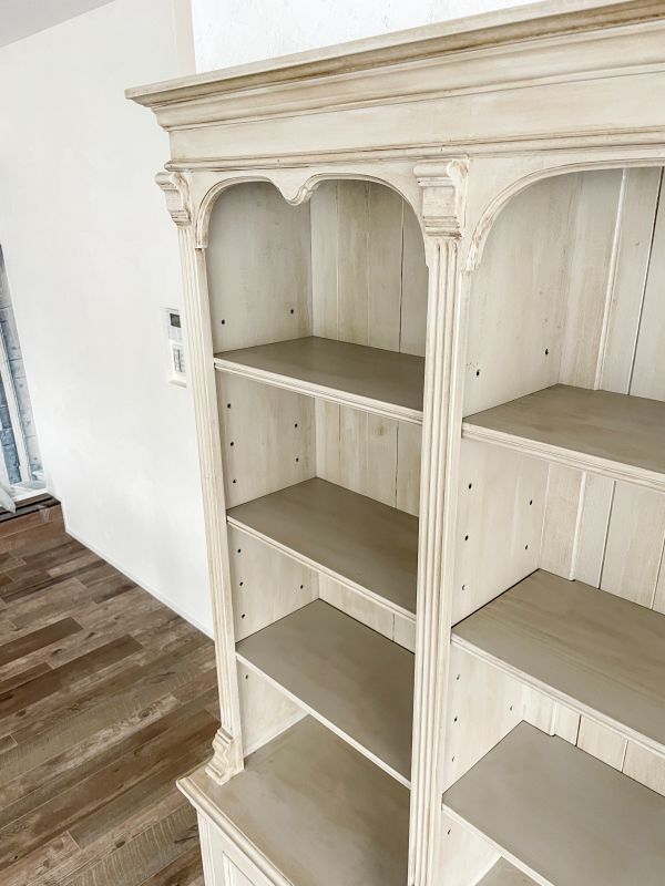 フランスアンティークカップボード飾り棚シャビーシックW1500@大阪東京