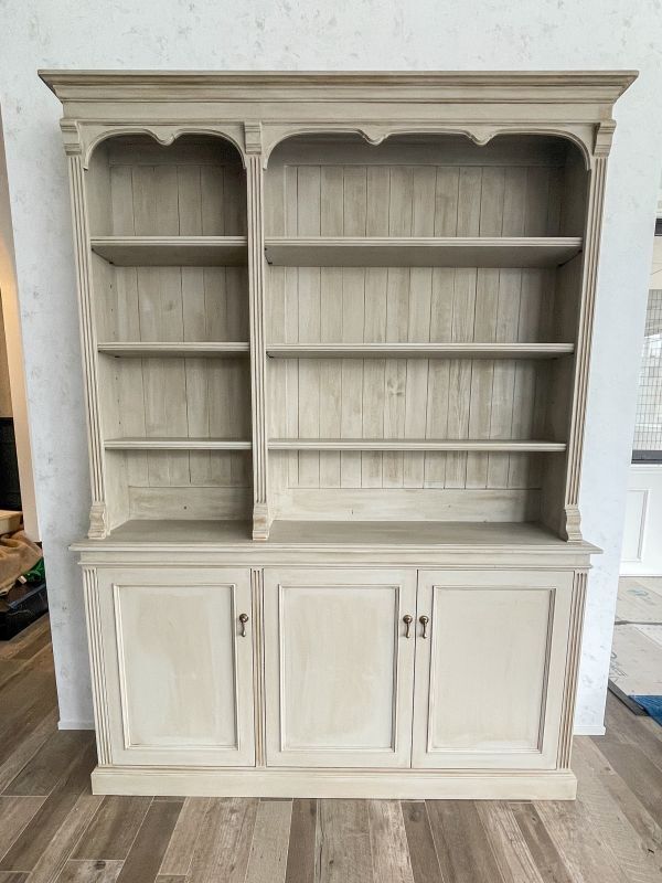 フランスアンティークカップボード飾り棚シャビーシックW1500@大阪東京