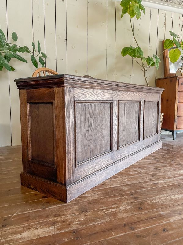 店舗向け高級感のあるアンティーク受付カウンターテーブルW1700@大阪