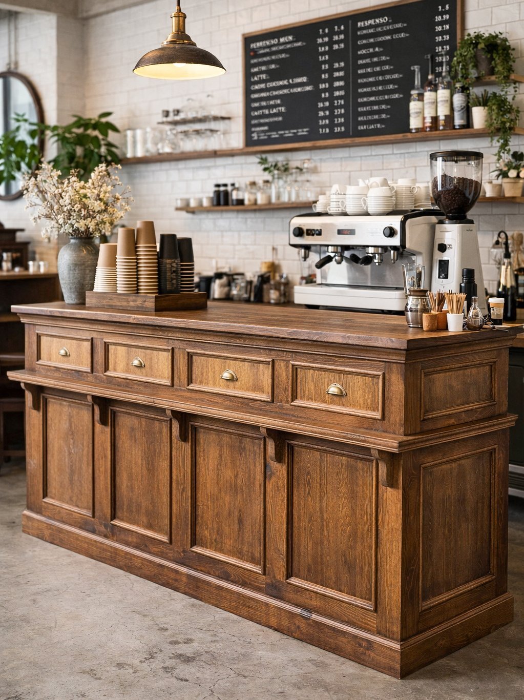 コーヒーショップやカフェにオススメのおしゃれなショップカウンター