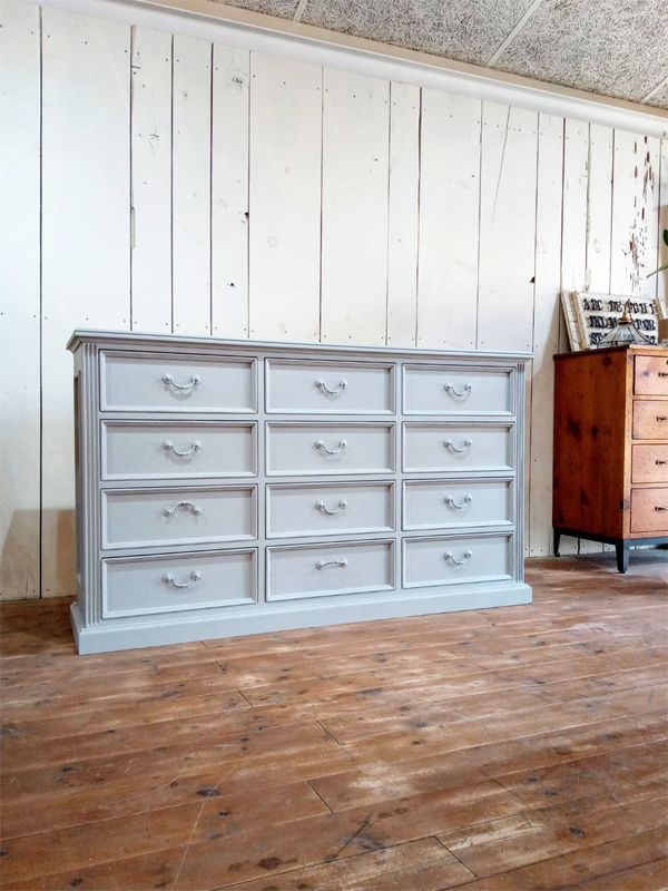 アンティーク調レジカウンター12ドロワーズチェスト@大阪東京名古屋