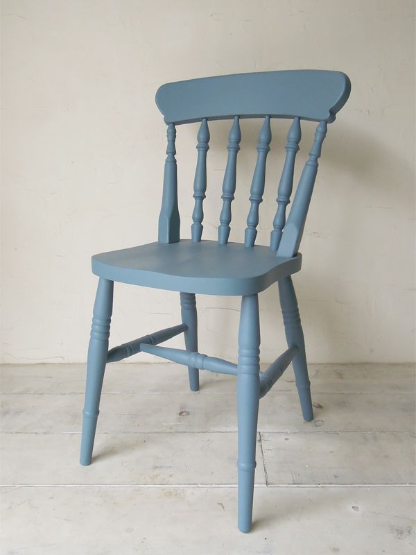 イギリス製のブルーダイニングチェア(カラーオーダー可)は大阪関西の